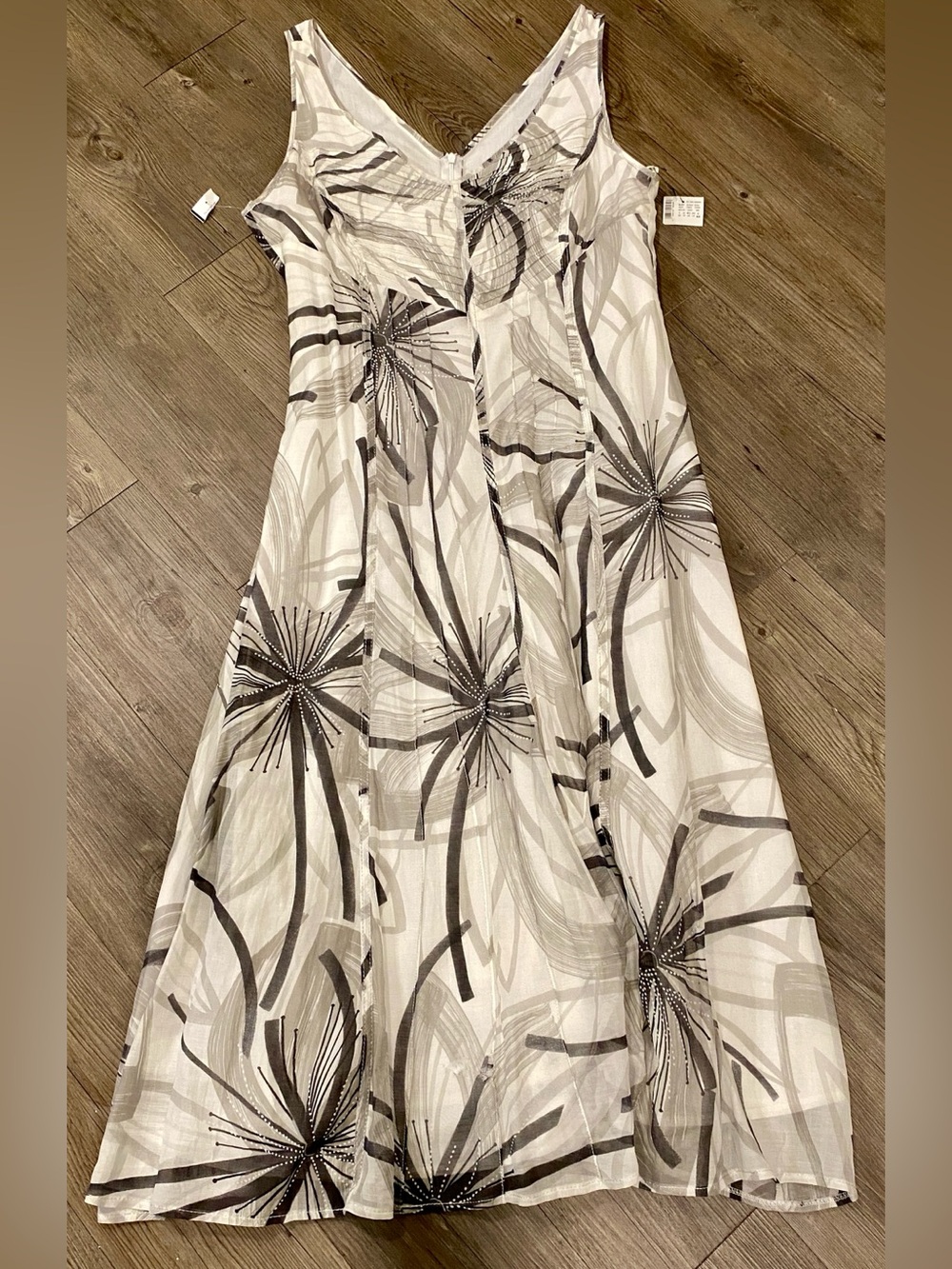 Apanage Women’s White Floral A-Line Dress